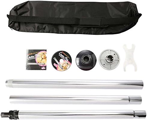 Sanven Portable Dancing Pole 50mm for Adult Entertainment Indoor Aerobics Duo Pole - Static or Spinning