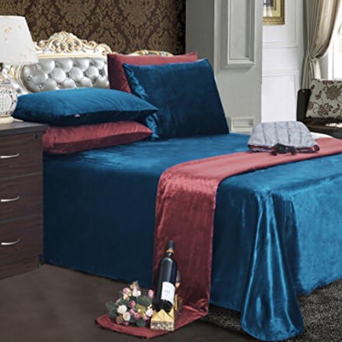 Fall/winter warm short plush sheets/Thickened bed sheets for one or two persons-C 240x260cm(94x102inch)