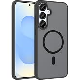 Coverzone Samsung Galaxy A37 İle Uyumlu Kılıf Magsafe Manyetik Kablosuz Şarj Uyumlu Galaxy A37 i&ccedil;in kilif Z-Babet Siyah