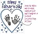 BabyRice Make your Own Father's Day Card using YOUR Baby's Hand and Footprints Inkless Wipe Kit