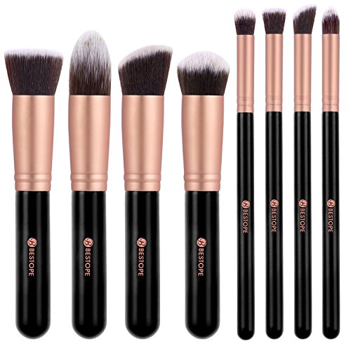 BESTOPE Premium Synthetic Makeup Brushes Makeup Brush Set Cosmetics Foundation Blending Blush Eyeliner Face Powder Brush Makeup Brush Kit (Black Gold) RS.1394 (30.00% Off) - Amazon