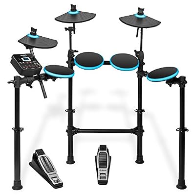 Alesis DM Lite Kit de Batterie Electronique avec Rack Portable Pliant et Baguettes Fournies + Mode Apprentissage Intégré