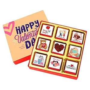 Happy Valentine Day Chocolate Gift Box for Girlfriend, Boyfriend, Wife & Husband -307S