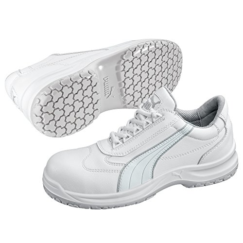 Puma Safety Sicherheitsschuhe White'N Service Clarity Low S2 64.062.2, Halbschuhe, weiß