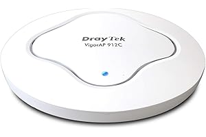 DrayTek VigorAP 912C Punto de acceso inalámbrico 802.11ac, extensor de rango, malla con hasta 8 x AP912C, montaje en techo o pared, ideal para negocios