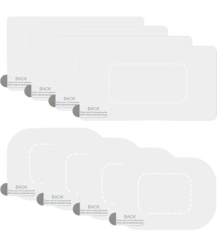 Lot De 4 Pastilles Adhésives Double Face Pour Montage De Caméra Embarquée – Fabriqué Avec 3M VHB, Ruban De Rechange Résistant à La Chaleur – 2 Carrés Et 2 Rectangulaires Pour Pare-brise