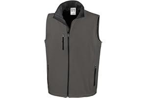 SADISRLS Gilet da lavoro in softshell micropile antivento impermeabile, senza maniche, calda con cerniera, multi tasche, per viaggio, tempo libero, Tg. S-3XL