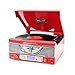 Produktbild Pyle ptr8ur Retro Plattenspieler rot AM/FM Radio w/AUX Input USB/SD & vinyl-to-mp3 Elektronische Accessoires