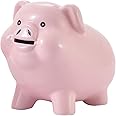 PIG WORLD Piggy Bank for Adults and Kids, Ceramic Money Box, Unisex, Traditional, Adults Color