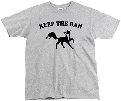 Keep The Ban, Fox Hunting, Men's T-Shirt - Grey, L
