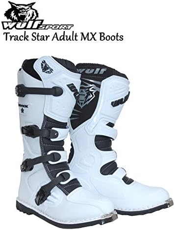 TRACKSTAR WULFSPORT MX ADULT BOOTS NEW 2016 Motorbike Motocross Quad Sport Racing Boots Black