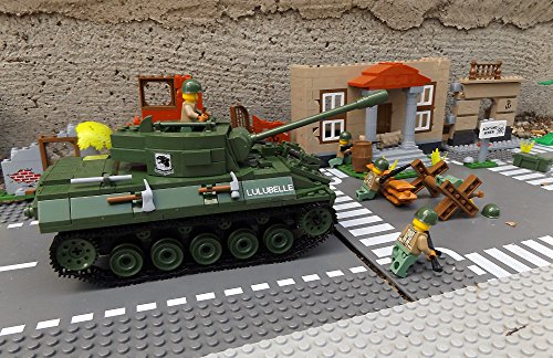 ★ World of Tanks 3006 – Bausteine US ARMY Panzer, 465 Teile, leichter Jagdpanzer M18 Hellcat, inkl. custom US ARMY Soldaten aus original Lego© Teilen ★ - 6