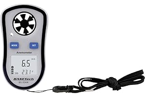 Basetech BS-10AN Anemometer 0.1 bis 30 m/s mit Temperaturmessfunktion