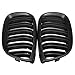 Produktbild Meisijia 1 Paar Auto links rechts vorne Grill für 3er E92 E93 2 Tür 10-14 Doppel Linie Matte schwarz Nierengrills