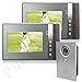 Produktbild Farb Video Klingel Türsprechanlage Sprechanlage 2 Monitore mit 7 Zoll Display 1 Aussenstation mit Weitwinkel Kamera