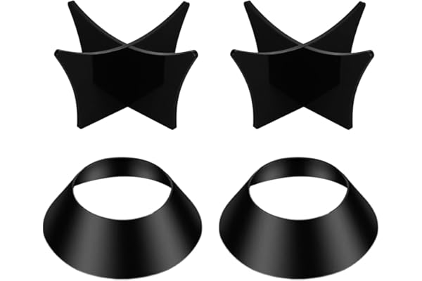ECHOLOCATE Étagère de rangement verticale en acrylique pour ballon de basket-ball - 4 pièces - Convient pour la présentation de ballon de football - Noir