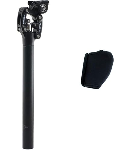SR Suntour SP12 NCX Federsattelstütze mit Schutzabdeckung, 31,6 x 350 mm, schwarz, VK1919 Sport & Freizeit