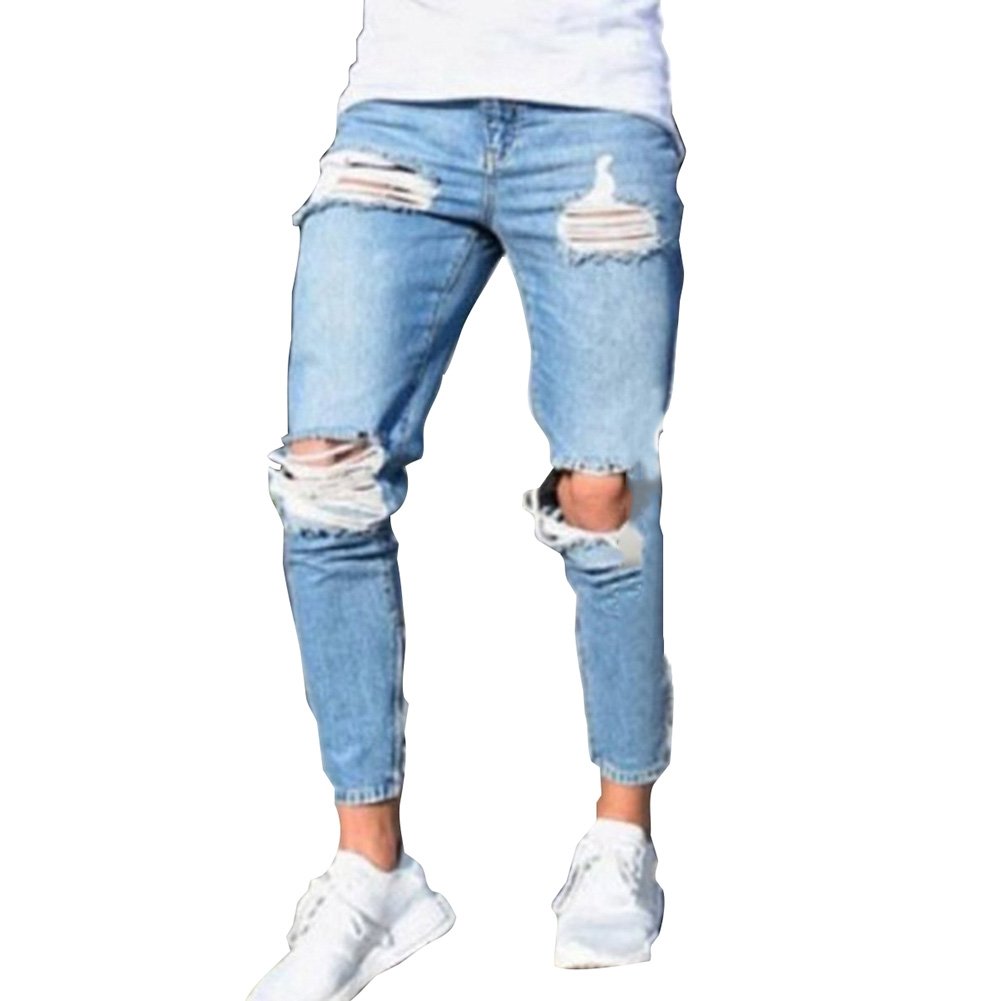 pantaloni strappati uomo