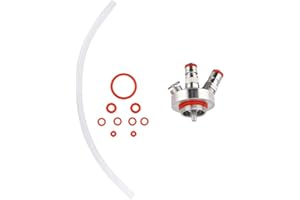 CAFOPGRILL Dozownik do piwa z kranu CO2 CO2 Dozownik wody Dozownik do piwa ze stali nierdzewnej Kran do napojów, kran do zaparzania do mini wiadra Narzędzie do piwa winnego, z rurą i pierścieniem uszczelniającym