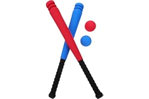 SEWACC Batte de baseball pour enfants - Ensemble batte de baseball avec 2 balles - Kit de jeu éducatif pour l'intérieur et l'extérieur - Entraînement de baseball pour enfants - Pour le développement