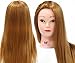 Pro 24Inch Salon 30% Real Hair Hairdressing Training Mannequin Doll Head Hairdresser Hair Head #27