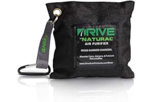 DRIVE AUTO PRODUCTS DRIVE Moso Bamboo Charcoal Air Purifying Bags (220g/bag), Absorbs Odors, Allergens, & Pollutants, Dehumidifies to Prevent Mold & Mildew