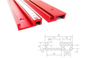 Laecabv 400mm 600mm 800mm T-Slot Rail T-Slot T-Tracks Mitre Jig Outils Aluminium T-Tracks Mitre Jig Fixation Fente pour Routeur De Travail Du Bois