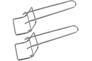 BESTT 2 Stk Rostheber aus Edelstahl Grillrostheber Grillheber für Backblech Ofenrost, Silber