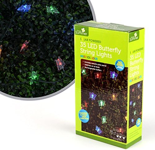 35 Multi-Coloured LED Solar String Lights