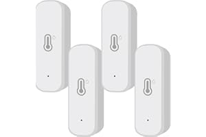 4-pack hygrometersensor, för Zigbee-temperatur- och fuktighetsövervakningssensorer, självhäftande trådlös sensor med smarta v