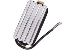 Anlayliay Hot Rail 2-Dual Blade Electric Guitar Humbucker Pickups 4 Wire Pickup Guitar Pickup Accessories,White