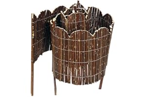 Verdemax 3441 1.9 m x 40 cm Arch Shaped Willow Ornamental Border Roll