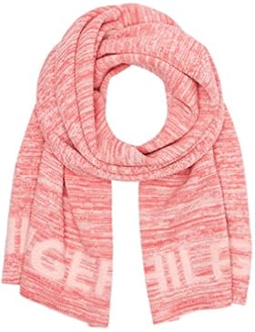 Tommy Hilfiger Damen Schal Marl Logo Scarf, Mehrfarbig (Coral Blush/Rapture Rose/Snow White 902), One size