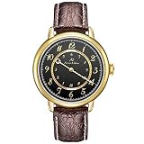 KS Armbanduhren für Herren Edelstahl Luxus Automatische Mechanische Analog Lederband Uhr Braun KS379