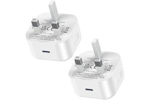 UGKENT USB C Plug UK for iPad Charger,25W iPad USBC Plugs Adaptor Fast Charge for Pro 12.9 11 13 inch 4th 5th 6th M4 2024 Generation/Air 10.9 11 13 inch 5th Gen M2 M3/Mini 5 6 7/8th 9th 10th A16 11th 2025