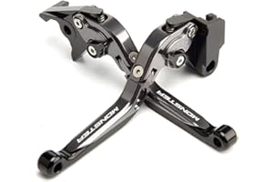 E-SPEEDMTC ESPEEDMTC para Ducati Monster 400 620 659 695 696 795 796/ S2R 800, aleación de Aluminio CNC modificada, Longitud de Palanca de Embrague de Freno de Mano Plegable Ajustable, Accesorios (Gris)