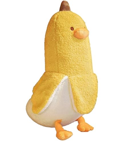 Peluche Canard Banane Kawaii - Coussin Câlin 70cm, Doudou Enfant