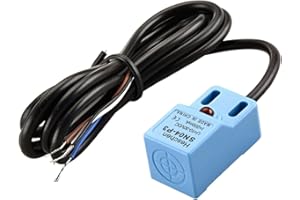 Heschen Square Inductive Proximity Sensor Switch, Non-Shield Type, SN04-P3, Detector Distance 5mm, 10-30VDC 200mA, PNP NO+NC, 4 Wire