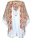 Produktbild Sexy Damen Bademode Floral Lace Cardigan Kimono Kaftan Cover Up Beach Kleid (M)