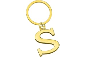 Freedale Gold Letter A-Z Keychain for Women Men Purse Handbags Metal Alphabet Initial Letter Key Ring Novelty-keychain