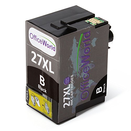 OfficeWorld Kompatible Patronen Ersatz für T27XL Tintenpatronen (2 Schwarz, 1 Cyan, 1 Magenta, 1 Gelb) Hohe Kapazität für WorkForce WF-3620DWF WF-7610DWF WF-3640DTWF WF-7110DTW WF-7620DTWF, Packung mit 5 - 2