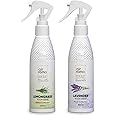 AIR-ROMA Lemon Grass & Lavender Air Fresheners Sprays (Pack of 2 x 200 ml each) | For Home, Office, Hotel Room & Bathrooms | Long-lasting Odor Eliminator
