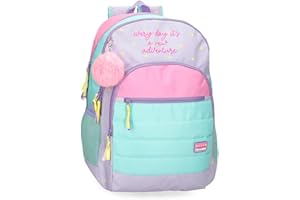 Movom New Adventures Mochila infantil, mochila escolar, fabricada en Poliéster, bolsillos laterales, tirantes anchos ajustables, Asa superior para colgarla, sistema magic Fix.