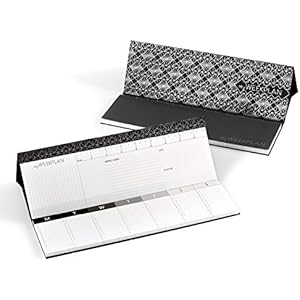 Wochenplaner mit Rücken Strass schwarz- MY WEEK PLAN