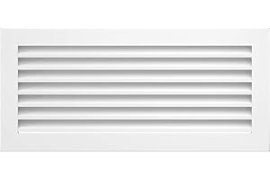 KRATKI Kratka wentylacyjna do kominka Fresh 17 cm x 37 cm, biała