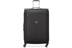 DELSEY PARIS - Montmartre Air 2.0 - Valise Grande Taille Souple Extensible - 83x52x37 cm - 138 Litres - XL - Noir