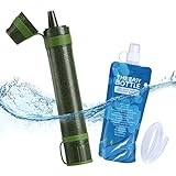 Axmda Wasserfilter Outdoor Camping, Trinken Filter Outdoor...