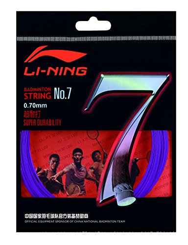 Li-Ning axj j014-7 No. 7 Set badmintonstring Lilas