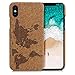 Produktbild Arktis iPhone X XS Case, Case Handy Schutzhülle Hülle Kork - Weltkarte