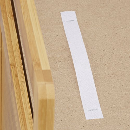 Relaxdays Bambus Sitzbank mit Stauraum L HxBxT 46x93x50 cm Sitzhocker in Naturoptik mit Sitzkissen als praktische Fußablage und Aufbewahrungsbox mit Klappe zum Öffnen für Bad und Wohnräume, natur - 4